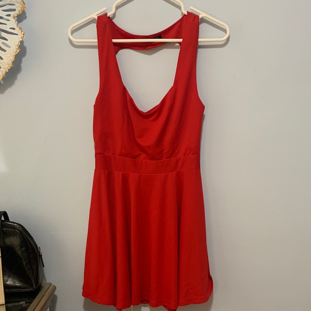 😎 love culture red dress PTP 17 inches